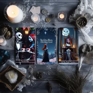 Libra Moon Christmas Tarot Deck, 78 Cards