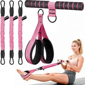 Multi-Functional Foot Resistance Band – Home Sweat Master! Ab & Core Training, Yoga & Pilates Essential, Versatile for All Workout Needs