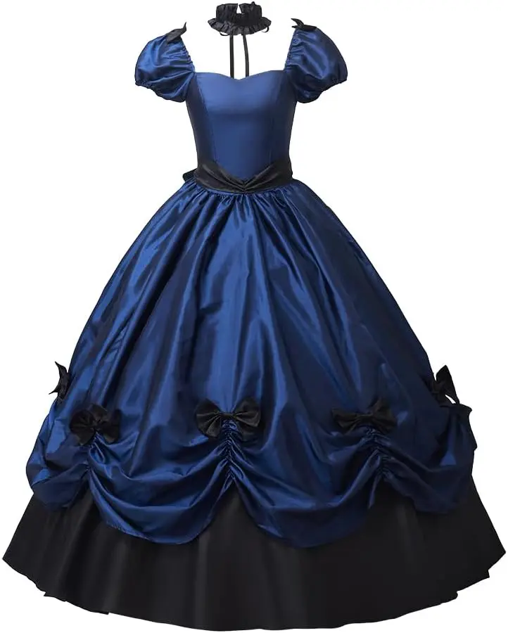Women's Gothic Victorian Rococo Dress Civil War Southern Belle Tea Party  Ball Gown Medieval Evening Dress - TikTok Shop