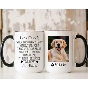 Personalized [SEND CUSTOM VIA MESSENGER] Dog Mug, Loss Of Dog Mugs, Pet Loss Gifts Dog, Pet Loss Mug, Pet Bereavement Gift, Memorial Pet Mug, Dog Memorial Gifts, Dog Owner Gift, Custom Dog Mug Memorial Dog Gifts For Women Men