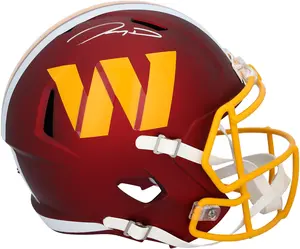 Jayden Daniels Washington Commanders Autographed Riddell 2025 Alternate Speed Replica Helmet - Fanatics Authentic Certified