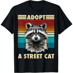 Raccoon Vintage Retro Racoon Gifts For Women Men Kid Funny T-Shirt