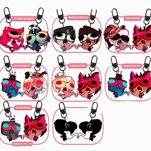 24 Ops (NOT COMBO 24) Hazbin Hotel Connecting Acrylic Keychains