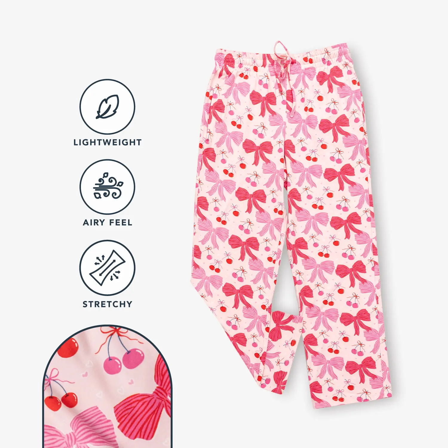 Berkshire x Krissy Mast Women's CalmKnit Printed Lounge Pants - Breezy Stretch Sleep Pant for Everyday Lounging,Womenswear, Loungewear