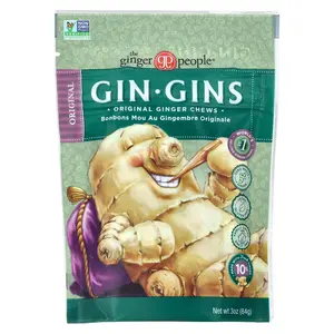 The Ginger People Gin Gins®, Ginger Chews, Original , 3 oz (84 g) The Ginger People Gin Gins®, Ginger Chews, Original , 3 oz (84 g)