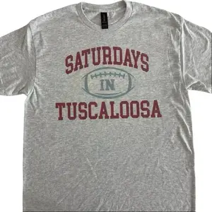 College Football Saturdays In Your City T-Shirt Short Sleeve 50% Cotton 50% Polyester Soft Comfortable Gildan Fabric Stylish Game Day Outfit