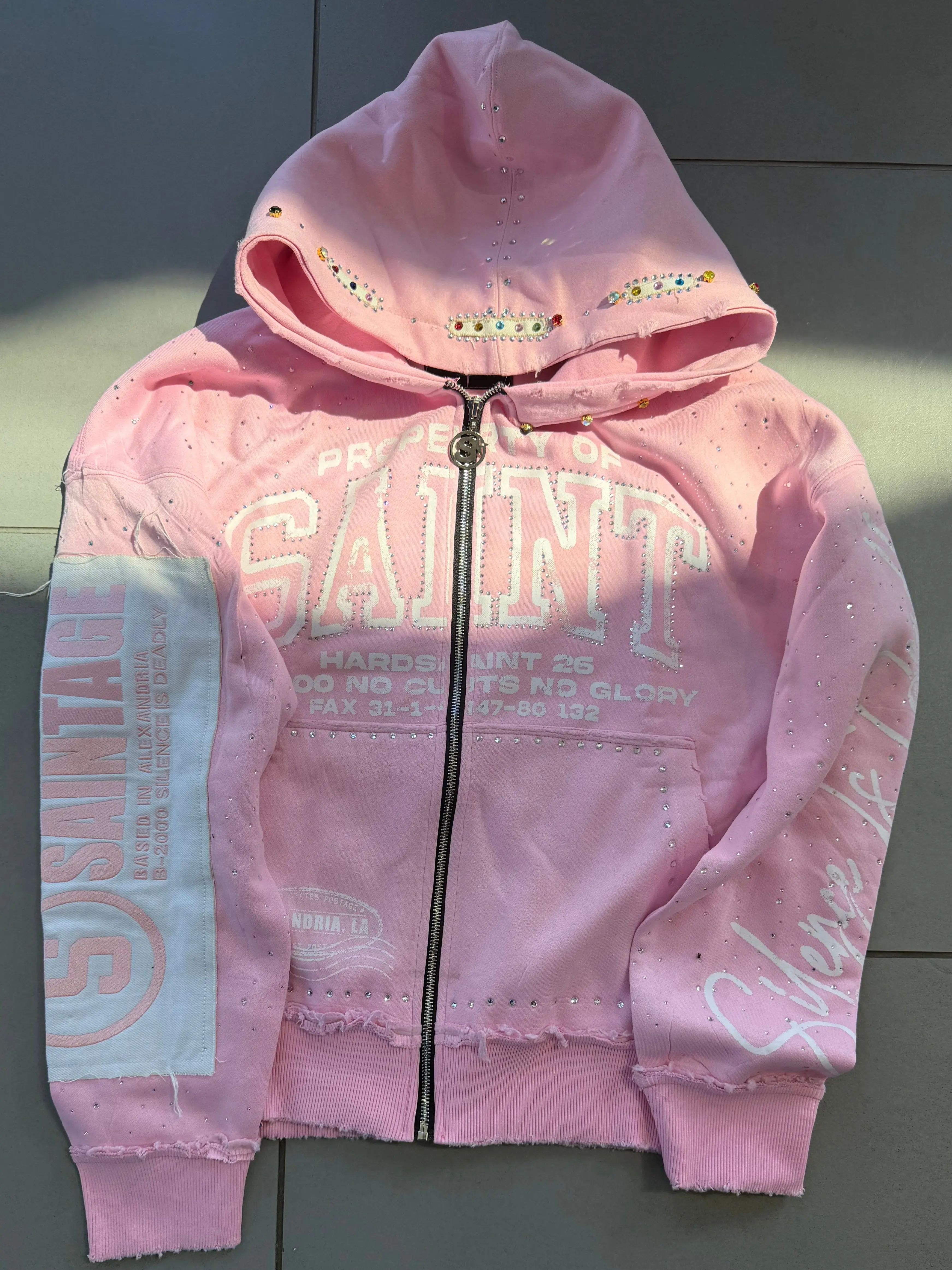 hellstar pink hoodie zip up - TikTok Shop