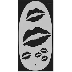 Stencil1FX Kisses Makeup Stencil