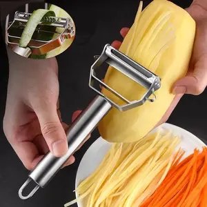 Kitchen Vegetable Peeler Stainless Steel Melon Planer Double-Head Peeler Household Multiple-Function Fruit And Vegetable Peeler Kitchenware