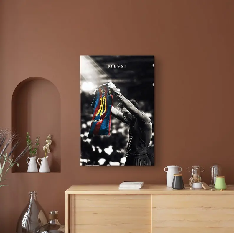 Messi Print, Football Poster, Lionel Messi Art, Iconic Football Soccer, Argentine Football Player Art, Messi Gifts
