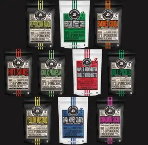 Pop Daddy Flavored Pretzels Sticks - 10 Unique Bold Flavors - 7.5oz Individual Bags - Healthy Gourmet Snacks - Build Your Own Box - Choose One or More - Garlic