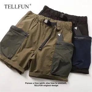 Men’s Cargo Shorts Oversized Multi Pocket Loose Fit Streetwear Vintage Style Zip Pocket Casual Summer Shorts baggy bottom unisex