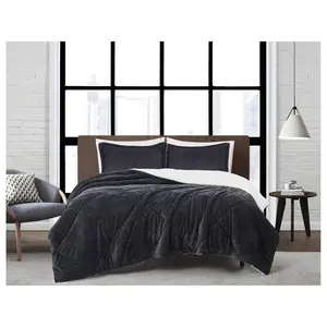London Fog Corduroy King 3 Piece Comforter Set