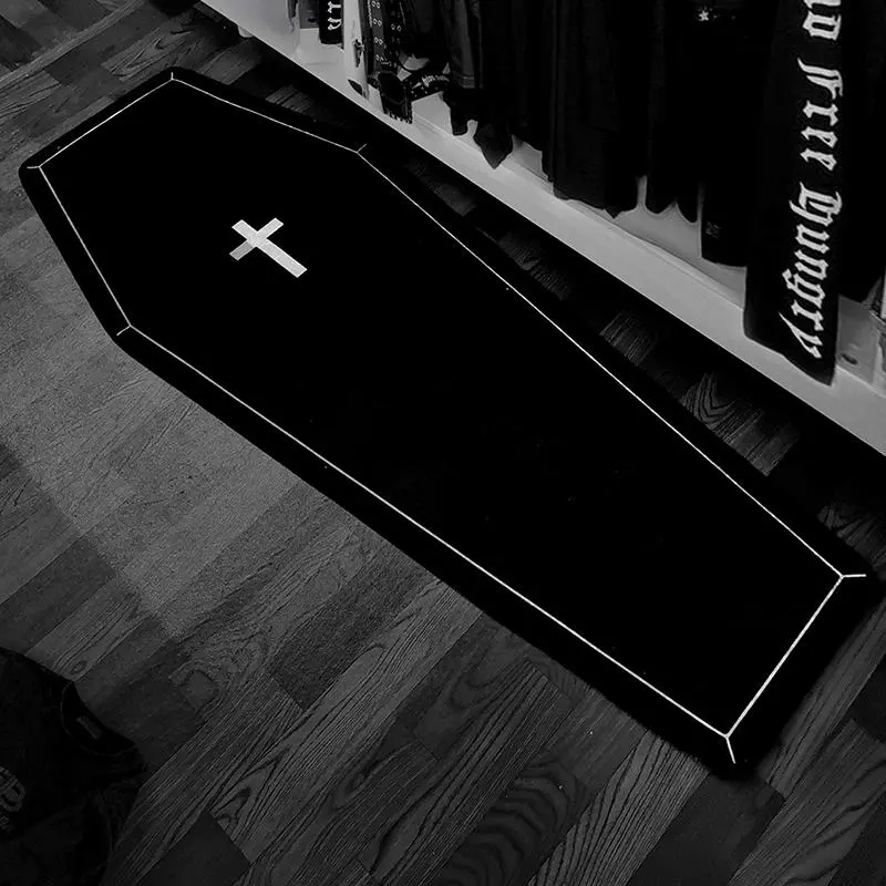 Halloween Cross Rug for Living Room, Creative Bedroom Carpet, Plush Bedside Mat, Super Fluffy Rug, Gothic Furniture Decor, Holiday Decoration, Modern Runner Rug, Decorative Area Rug, home decor rugs, Shag Area Rugs, fluffy shaggy rugs