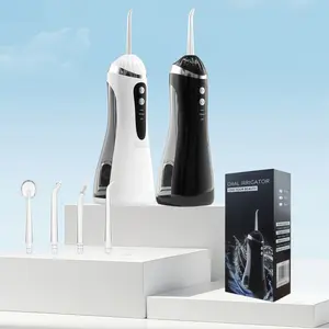 Oral Irrigator with Four Spray Nozzles, 360° Rotating Design, Includes Tongue Cleaning Tool, New Lithium Battery, Fda Registered