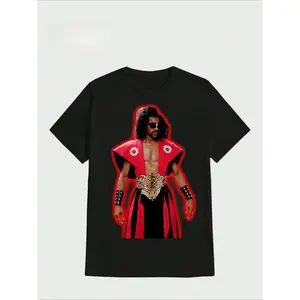 Plus Size Sho Nuff The Last Dragon Casual Digital Print T Shirt 1 Pcs 200g 100% Cotton Tee Top Womenswear Black Crewneck Round Neck Summer Streetwear