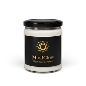 MindGlow Logo Candle 9oz Soy Jar | Mindset Affirmation Scented Candle