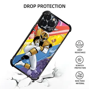 1 PC Phone Case - A Protective Phone Case for Power Rangers Featuring an Electroplating Process, Designed with Reinforced Cushioning And Collision Prevention, Compatible with Various Iphone Including 17, 16, 15, 14, And 13 Pro Max.