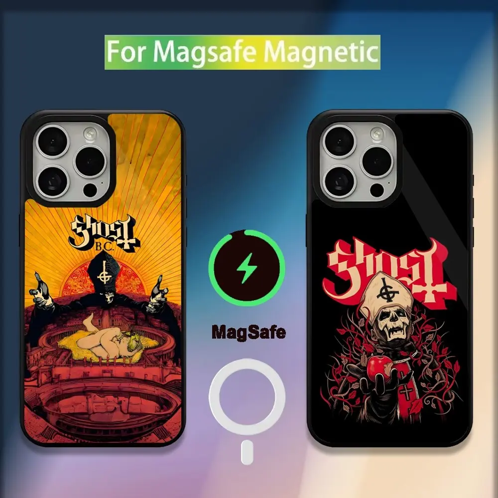 Ghost Heavy Metal Band Phone Case For iPhone 17,16,15,14,13,12,11,Plus,Pro,Max,Mini Magsafe Magnetic Wireless Charging