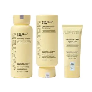 Jupiter Moisture Renewal Trio with Hydrating Shampoo, Deep Conditioner, & Scalp Moisturizer for Dry, Itchy, Tight Scalp Care, Color-Safe, Sulfate-Free