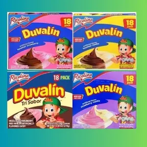 Duvalin Tri Sabor Avellana Vainilla Avellana Fresa Avellana Vainilla 18pz Packs 4 Ricolino Hazelnut Strawberry Vanilla Flavored Candy