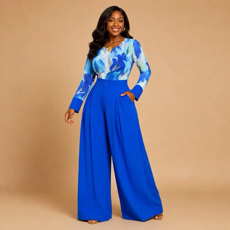 The Monet Palazzo Set fit two-piece