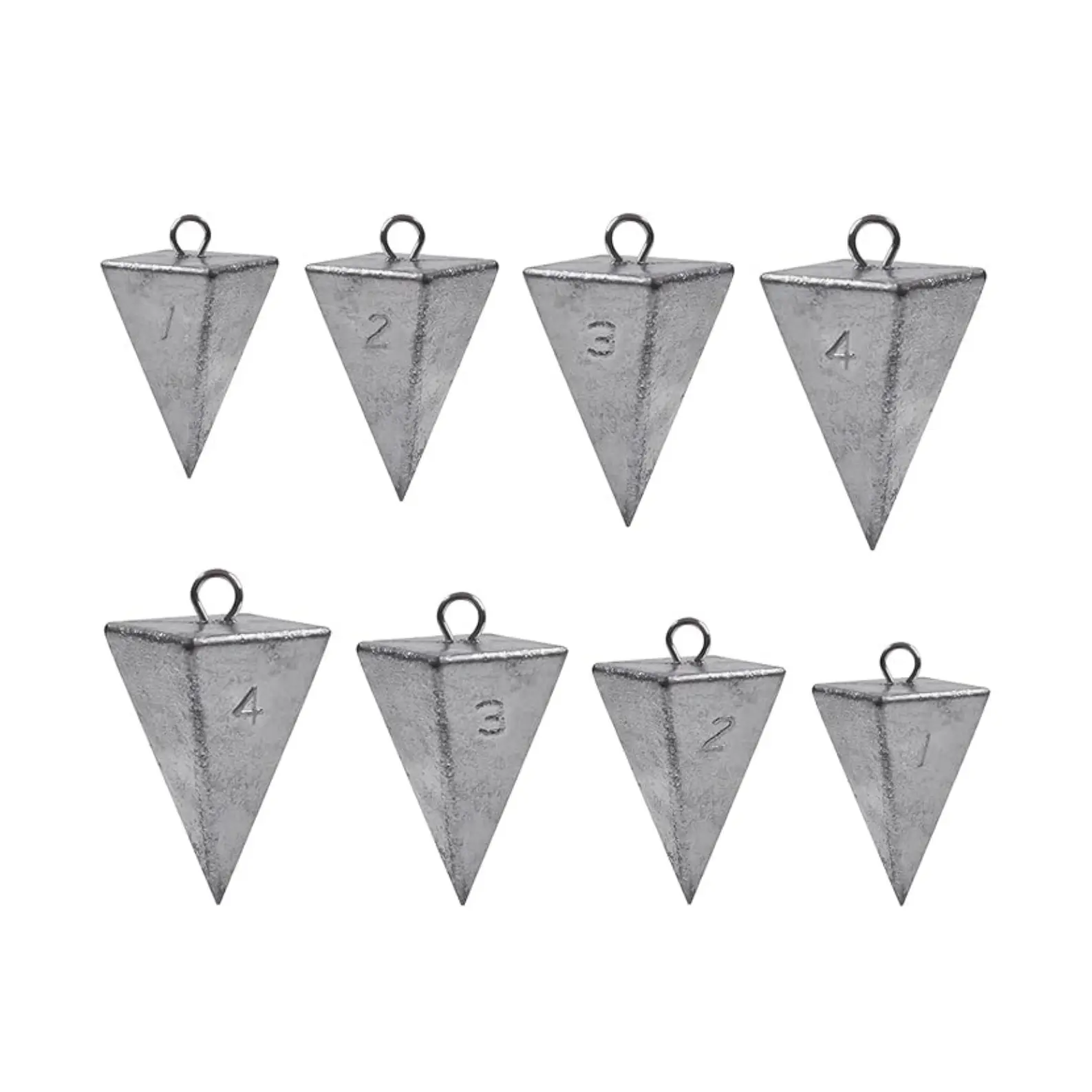 Pyramid Sinkers Fishing Weights Sinkers Saltwater Surf Fishing Weights Bullet Sinkers for Ocean Saltwater Fishing Gear Tackle 1oz 2oz 3oz 4oz 5oz 6oz 8oz
