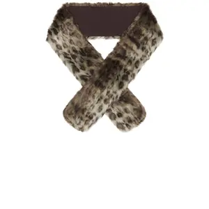 Unreal Fur West End Scarf in Green Leopard