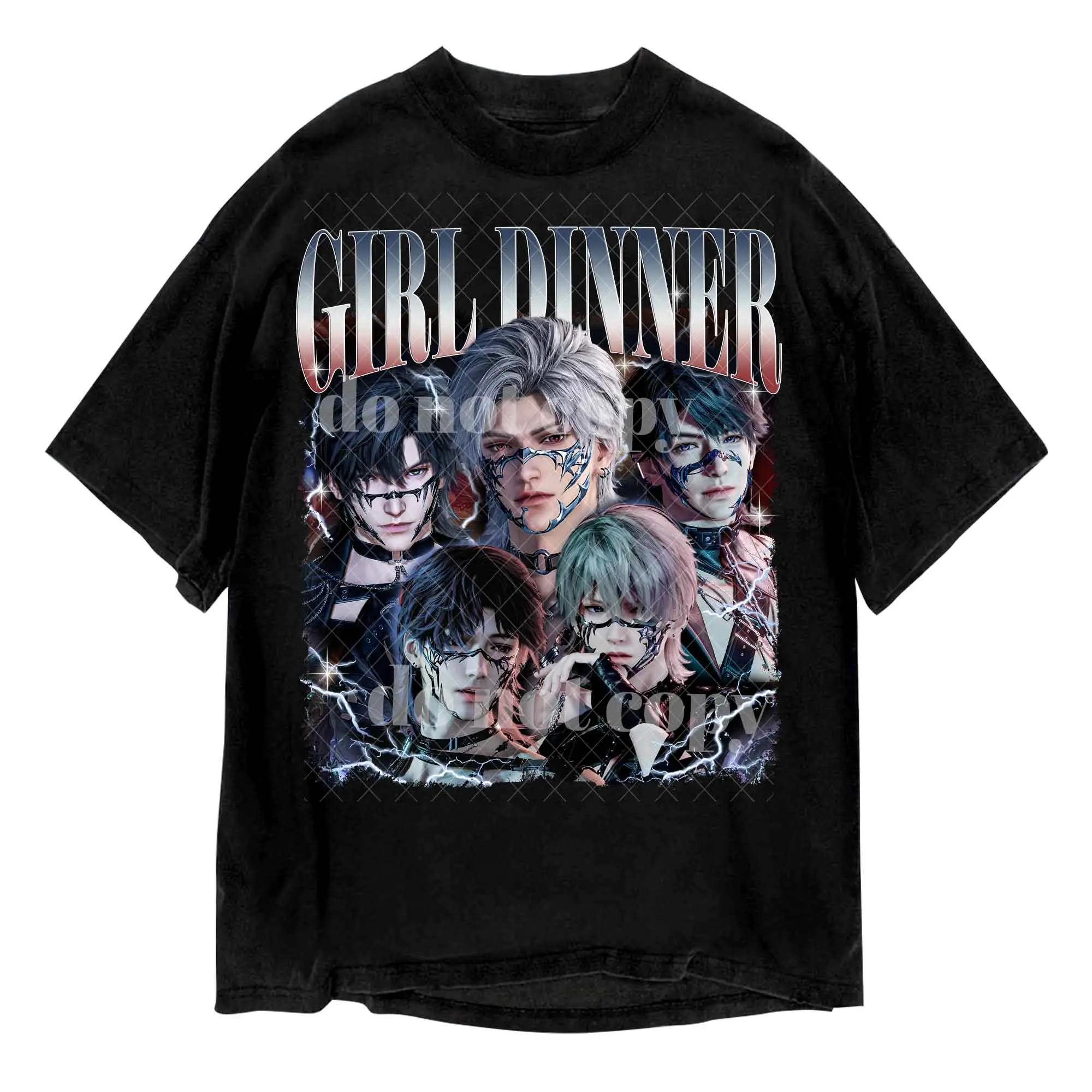 Pack 5 Sylus Xavier Zayne Rafayel Caleb Tomorrow Catch 22 Shirt, Girl Dinner Love and Deepspace Retro T-Shirt Sweatshirt Hoodie Fabric Menswear