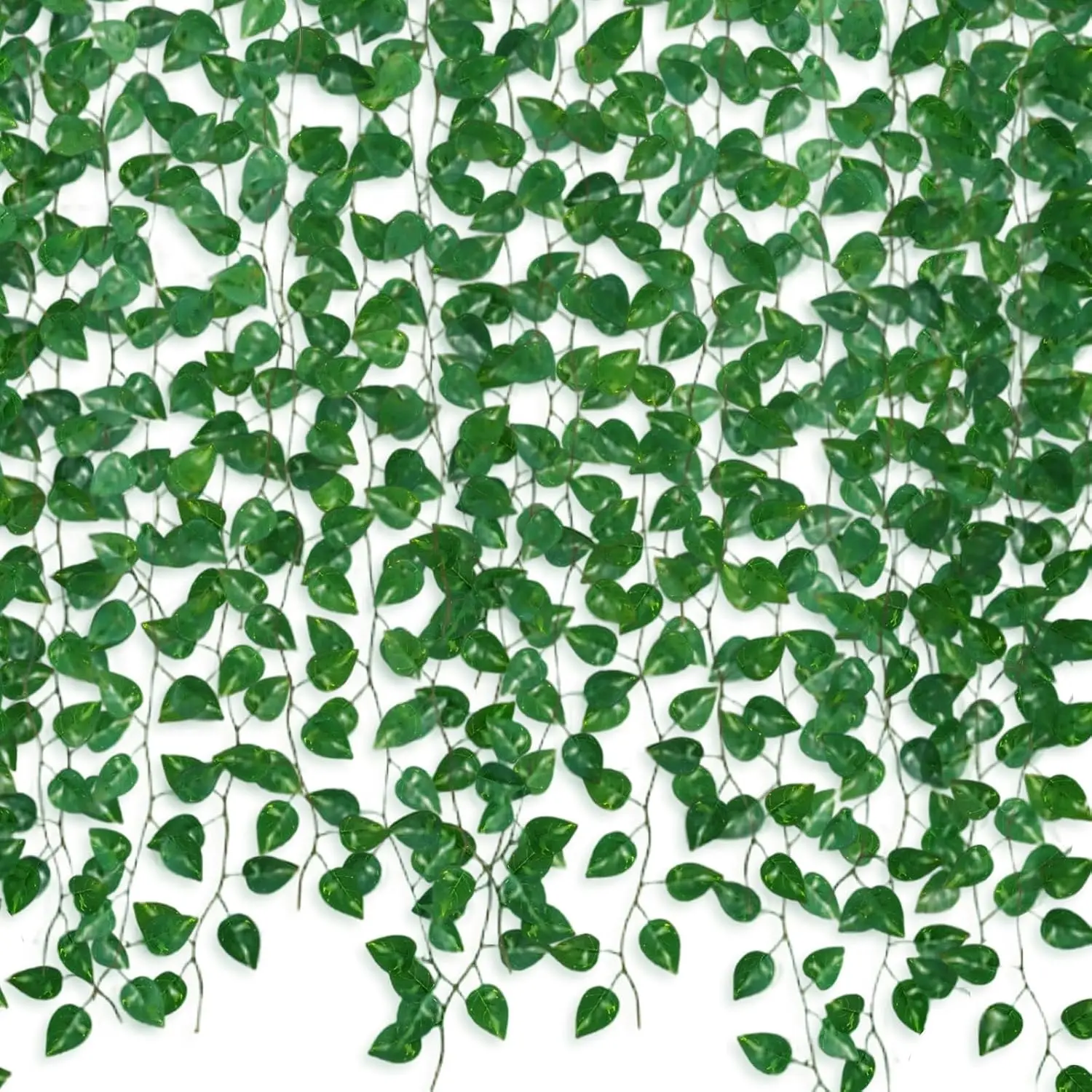 Artificial Ivy Vines Fake Greenery Garland - 12-Pack 86Ft Waterproof Hanging Nature Plants, Home Decor for Teen Girls' Bedrooms, Farmhouse Aesthetic Wall & Wedding Party Supplies