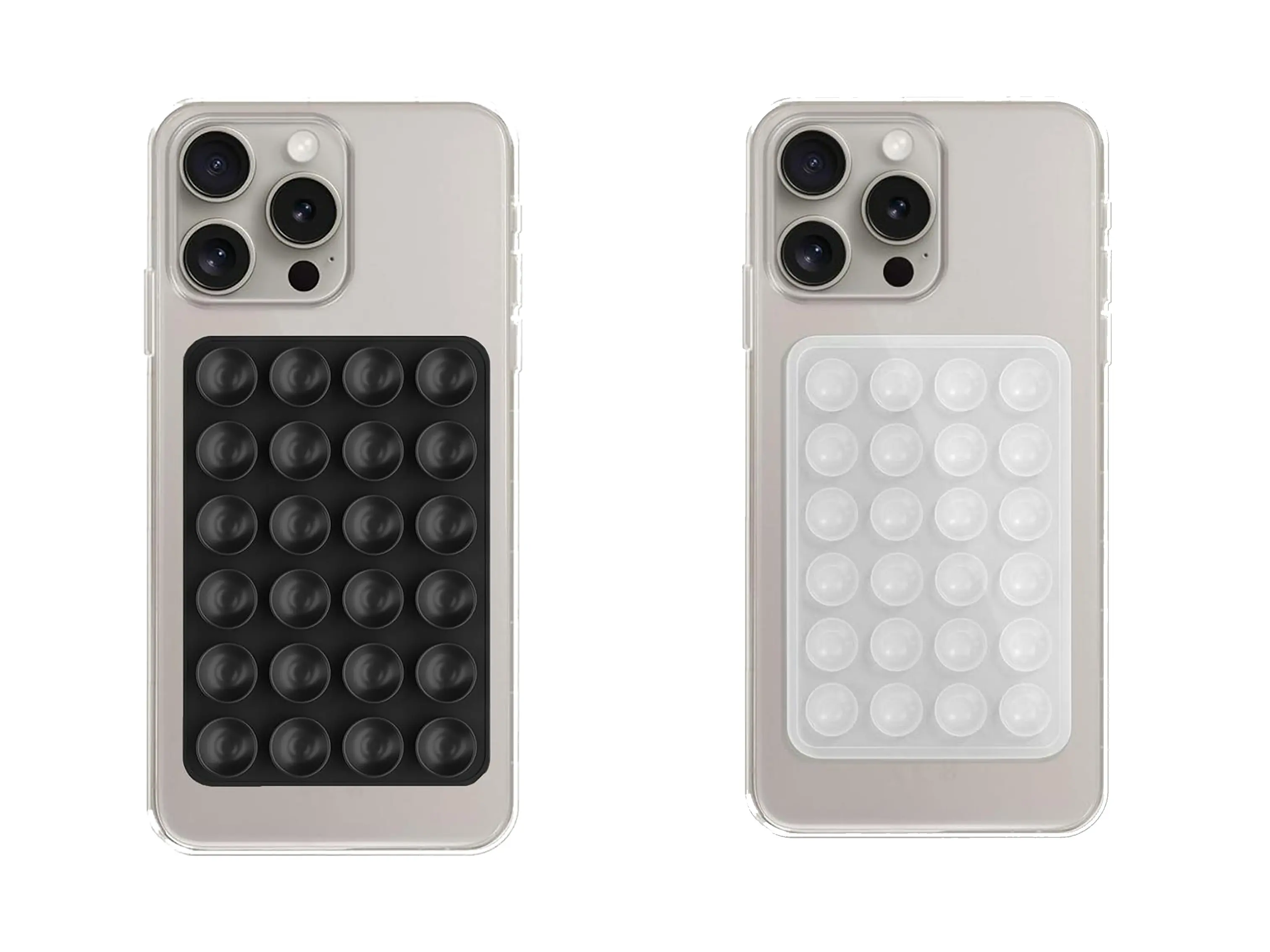2PCS Phone Silicone Suction Cups，Strong suction force Color combinations diverse options，Phone Case Mount Hands-Free Sticky Cell Phone Grip, Mobile Fidget Mirror Holder for Selfies and Videos,Clear out the inventory