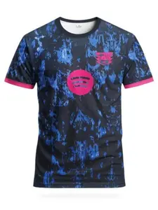 Men's Football Sports Shirt & Cartoon Pattern Round Neck Comfortable Sport Top, Active Top, Soccer Shirt, Athletic Active Tops, Ideal for Competition, Training, Casual Wear, Gift Idea