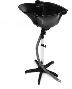 Gobind Mart Portable Hairdressing Sink Adjustable Height Salon & Home Use Sleek Modern Design Convenient Drain Hose Included