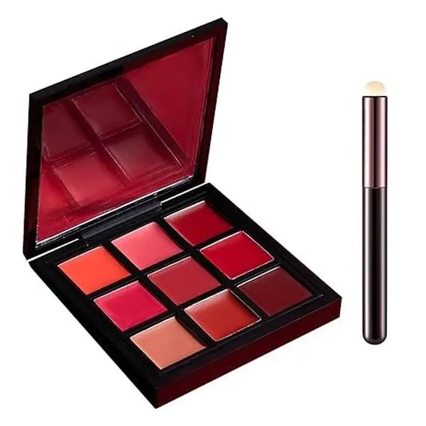 Lipstick Palette with Applicator – Velvet Matte Lip & Cheek Tint | Long-Lasting, Waterproof, Highly Pigmented | All-in-One Lip Palette for Every Occasion
