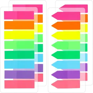 - Page Markers Sticky Tabs, 800 count, Colored Translucent Arrow Flags for Page Marking, Fluorescent Index Tab Stickers for Notebooks, Small Sticky Notes Flags