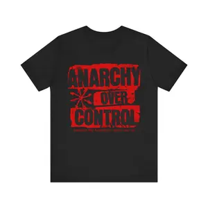 Anarchy Over Control T-Shirt, Punk Tee, Rebel Shirt, Unisex Top, Punk Rock Clothing, Anarchy T-Shirt,