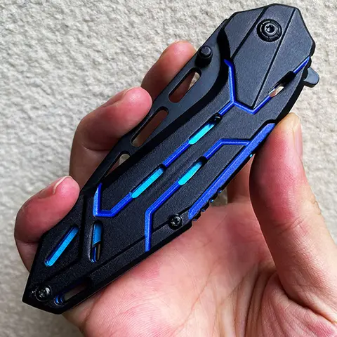 Portable Multipurpose Stainless Steel Knife - EDC Survival Tool, Outdoor Camping Knife, Durable Men's Exclusive Gift Cutlery