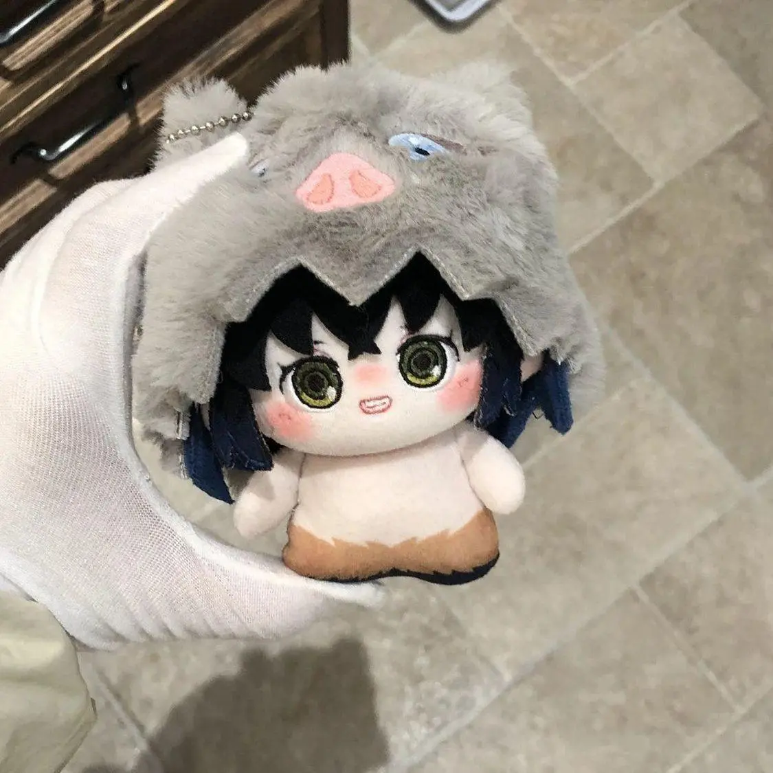 Unisex Japanese Anime Kimetsu no Yaiba Hashibira Inosuke Plush Doll, 10cm Cartoon Stuffed Toy for Cosplay, Toys & Hobbies Specialty DIY Supplies, About 10Cm