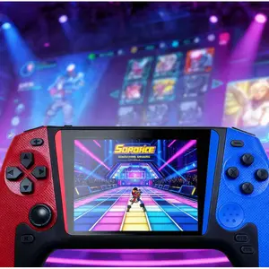 Brand new handheld gaming console with a retro large screen design, smooth joystick buttons, supports over 500 games, 3.5-inch screen, 1080P display, suitable for nostalgic players, home use, and sharing with friends