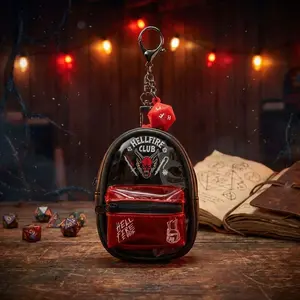 1PC Stranger Things Officially Licensed 3D Figurine Bag Clip Anime Figure Keychain Cute Cartoon Collector Kering Backpack Decor