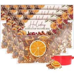 12 Pack Potpourri Simmer Pot Kit - Christmas & Holiday Scent Stocking Stuffer Gifts