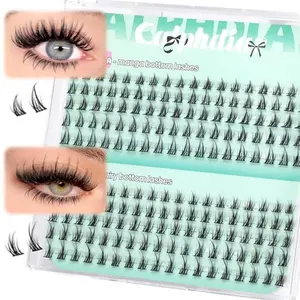 Bottom Lashes Manga Fairy Bottom Lash Clusters DIY Eyelash Extension 5-8mm Bottom Eyelashes Individual 2 Styles Natural Lower Lashes Clusters for Bottom Lash Extensions by calphdiar