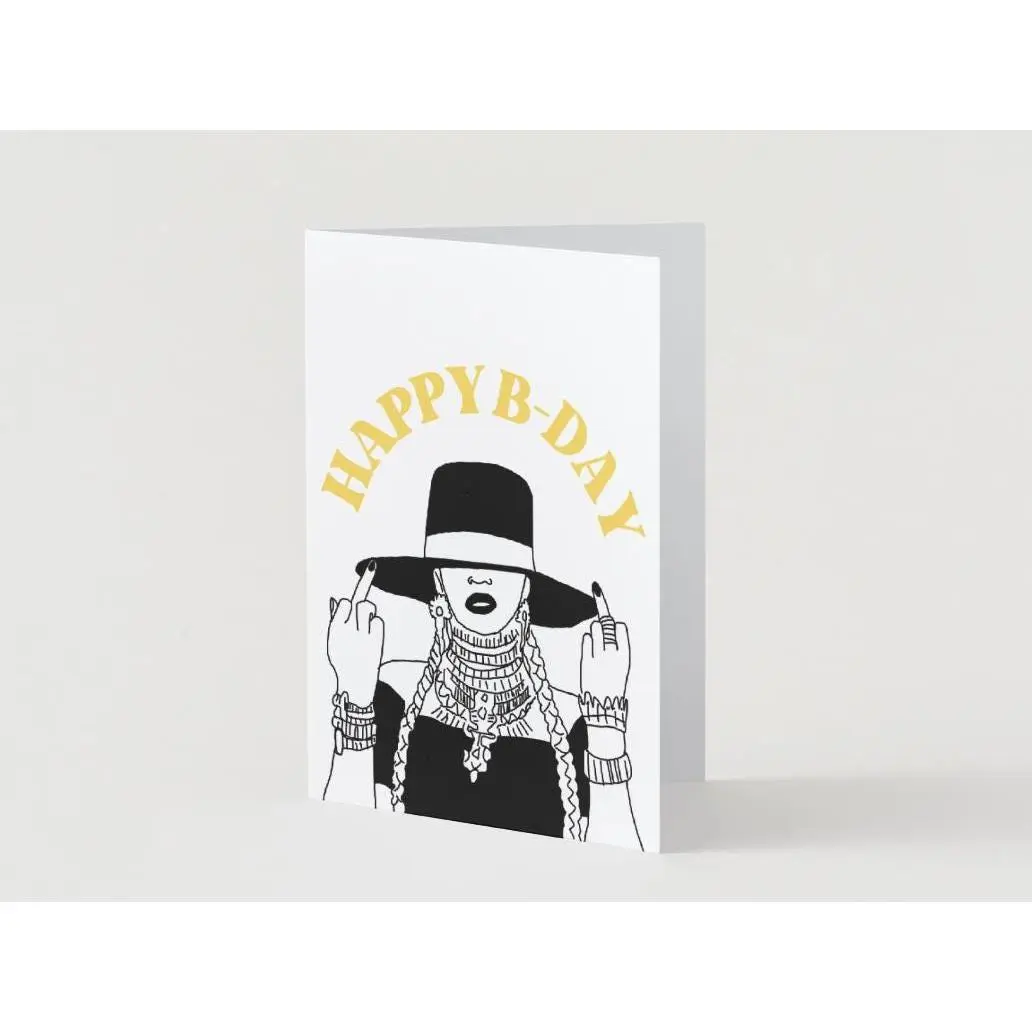 Beyonce Physical "Happy bday" Music Birthday Card - 5x7