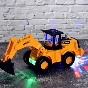 Large Inertia-Driven Excavator Toy for Kids, High Simulation Construction Vehicle Design, Perfect Indoor and Outdoor Play, Ideal Gift for Day and New Year