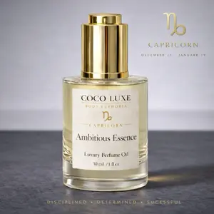 capricorn perfume- oil woody leather sandalwood fragrance luxury unisex scent long lasting body oil zodiac capricorn gift boss perfume