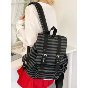 Ladies' Fashionable Backpack, Durable Backpack, Trendy Backpack, Simple Casual Retro Design, Versatile Practical Bag for Daily Commuting Shopping Work School