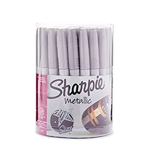 Sharpie  Fine Point Permanent Metallic Marker Canister, Assorted - 36 Count