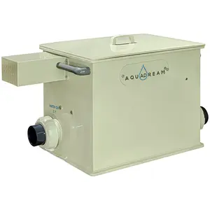 AQUADREAM Koi Pond Drum Filtration System 10 Tons 2600 GPH with Automatic Cleaning Filter Stainless Steel Drum & Backwashing System for Efficient Water Transfer