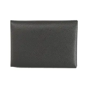 Pre-owned HERMÈS Calfskin Small Leather Goods Hermes Calvi Duo Wallet