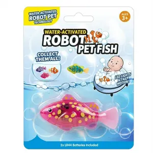 Bright LED Glow Magic Glowing Swimming Fish Interactive Water-Activated Robot Toy for Kids Safe Materials Child-Friendly Size Perfect Gift for Babies Toddlers